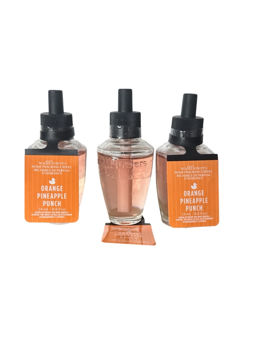 Bath & Body Works Orange Pineapple Punch Wallflower Refill Bulbs x3